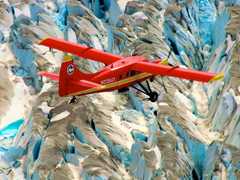 DHC-3 flying over Alaska during IceBridge