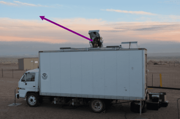Image of the TOPAZ lidar trailer