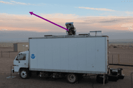 Image of the TOPAZ lidar trailer