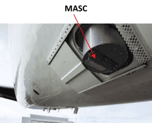 Image of MASC on the DC-8 during the CPEX campaign in 2017