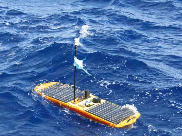 The Wave Glider at sea during SPURS campaign